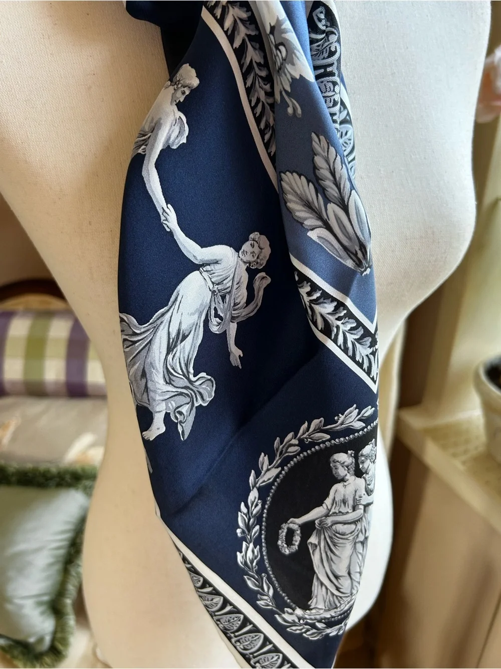 Carlisle “Wedgewood” Luxury Silk Scarf
